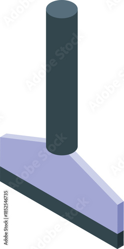 Isometric cleaning tool with ergonomic handle for efficient scrubbing and washing of various surfaces