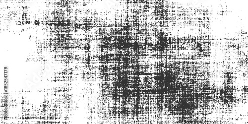 Black and white textured grunge background with random dots and lines