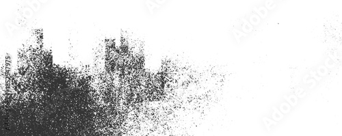 Dark speckled texture overlay on white background grunge