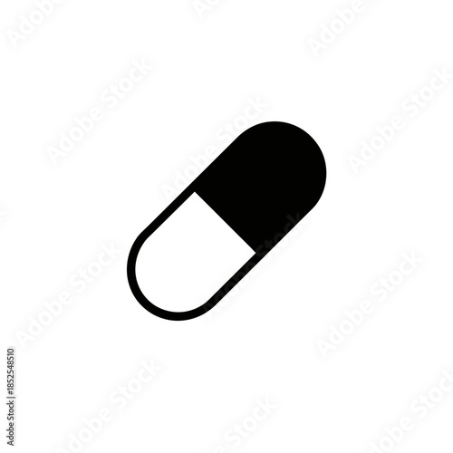 Black capsule icon