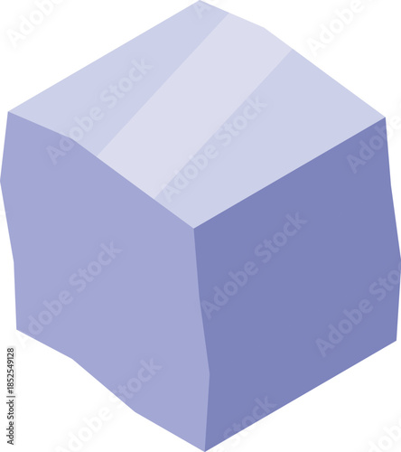 Single sugar cube illustrating the concept of unhealthy eating habits and the potential health risks associated with excessive sugar consumption