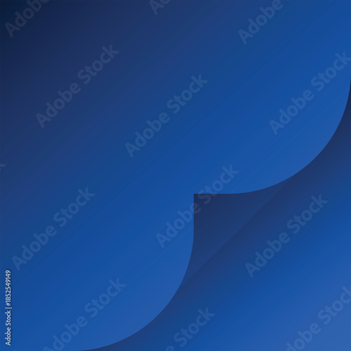 Abstract Sky gradient background with a page curl effect in corner.
