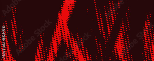 Abstract red lines drawn by light on a black background. Laser lines. Red Starburst