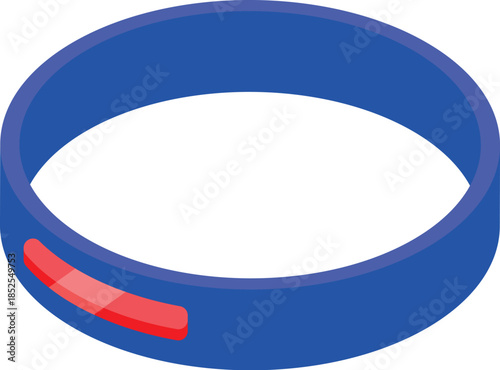 Smart fitness bracelet showing heart rate and calories burned during physical activity