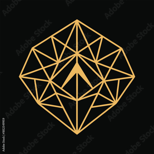 diamond on black background