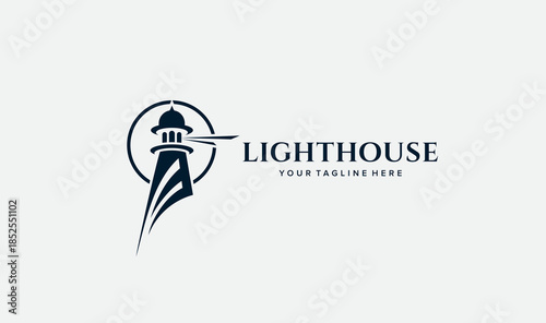 lighthouse stands tall in a modern style.