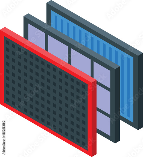 Cabin air filter replacement showing different layers ensuring clean air inside the vehicle