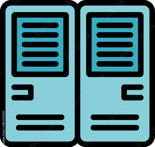 Metal school lockers with ventilation holes ensuring proper airflow and preventing odor buildup, symbolizing personal storage in an academic setting