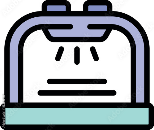 Fused deposition modeling 3d printer creating a plastic prototype layer by layer