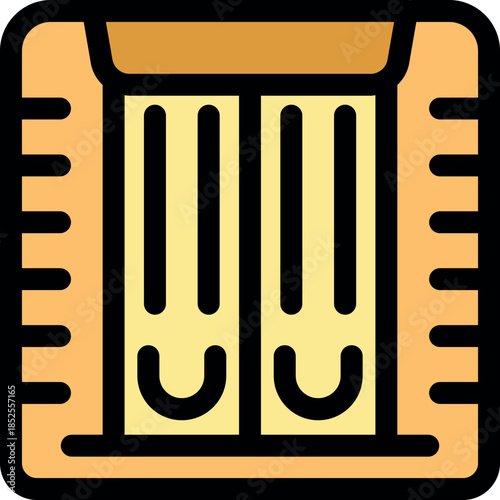 Elevator doors opening, revealing a modern and efficient transportation system within a building