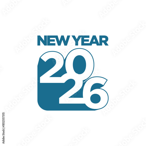 2026 design for new year logo vector