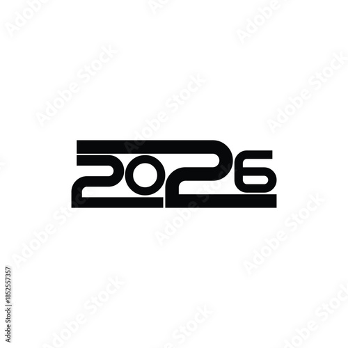 2026 design for new year logo vector