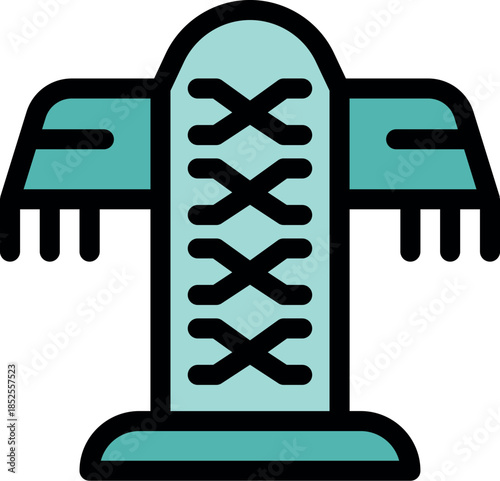 Electrical pylon distributing electricity, ensuring power supply and representing energy transmission