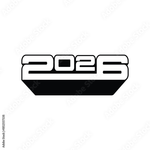 2026 design for new year logo vector