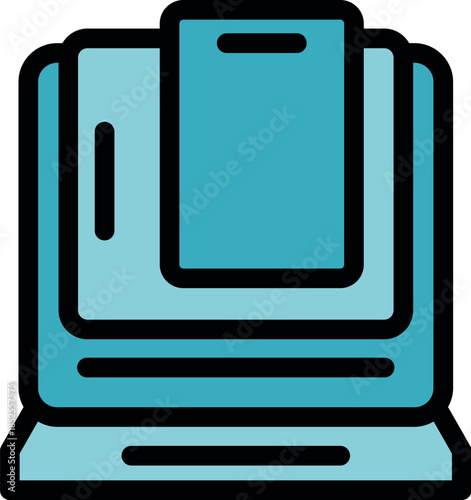 Vintage computer processing data from a floppy disk, representing outdated technology and nostalgia for simpler times