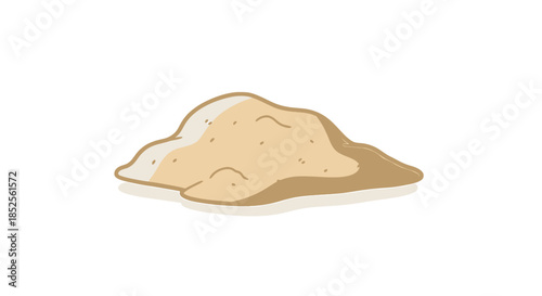 Pile of sand, a natural material