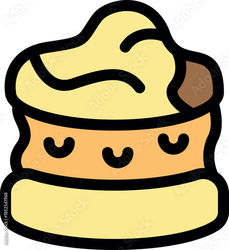 Alfajor cake showcasing layers of cookies, creamy dulce de leche filling, and a touch of chocolate, representing argentinian gastronomy