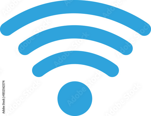 Wi-Fiマークのフラットアイコン