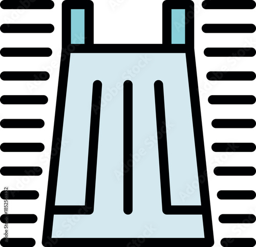 Hydroelectric dam harnessing water power to generate clean and sustainable electricity, promoting renewable energy sources