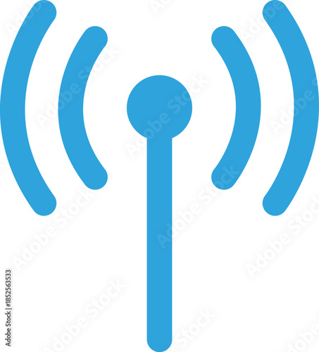モバイル通信のフラットアイコン