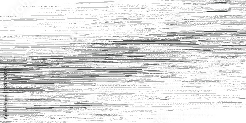 Dark gray horizontal lines and dashes on white background abstract texture pattern