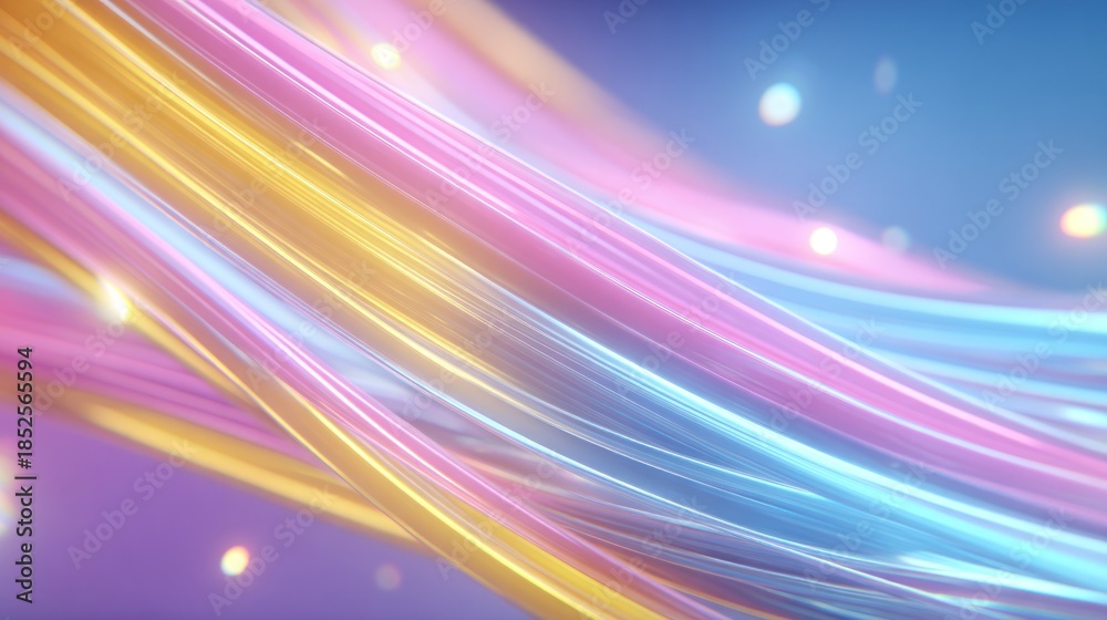 Obraz premium Abstract flowing lines with transparent background