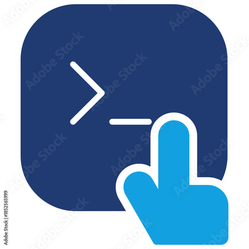 Pin Code Blue Color Icon
