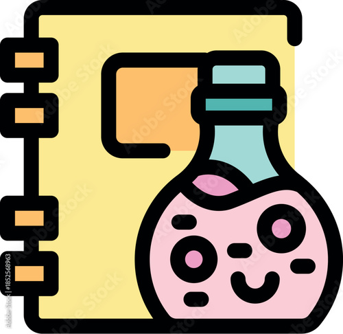 Kawaii potion notebook combines magic and note taking, creating a whimsical study companion