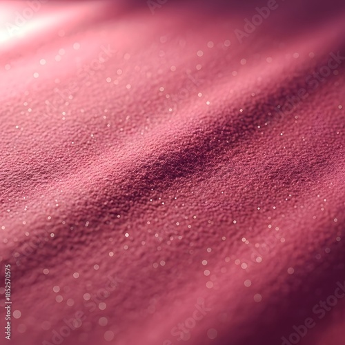 Luxurious pink fabric with glittering sparkles and soft texture