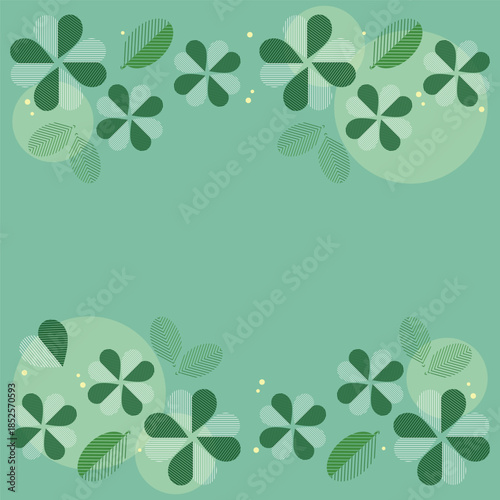 green flower background