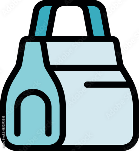 Reusable shopping bag minimizing environmental impact, encouraging eco conscious choices