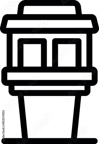 Airport control tower ensuring smooth operations and communication with aircraft, enhancing safety and efficiency in air travel