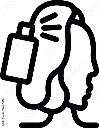 Electronic device is measuring brain activity, collecting data for cognitive research and analysis