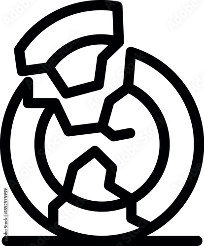 Cracked planet earth is representing global warming, climate change, and environmental destruction