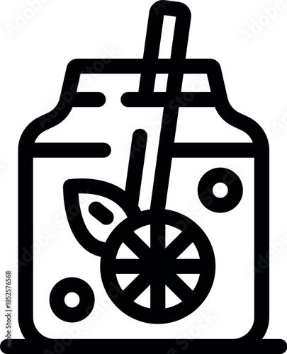 Refreshing summer beverage featuring a mason jar filled with a citrus fruit slice, mint leaf, and straw, perfect for hot days