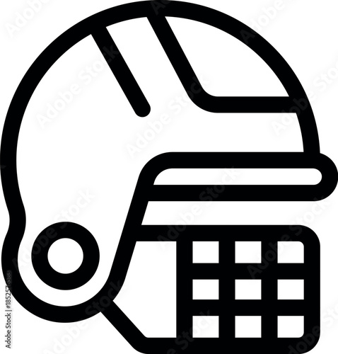 Cricket helmet with face guard providing safety and protection to the player during a cricket match