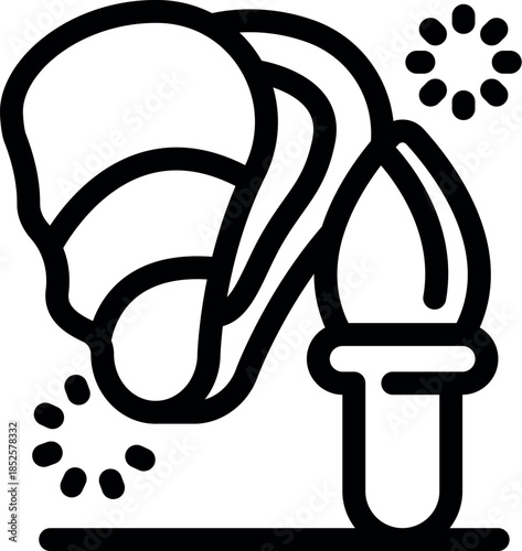 Innovative hearing aid charging on its base, enhancing communication and sound clarity