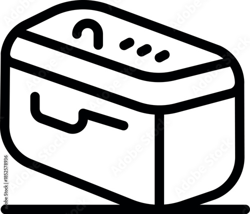 Portable wireless speaker with volume and power buttons, playing music