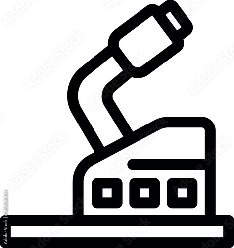 Joystick controlling gameplay, offering precise movements and enhanced gaming experience