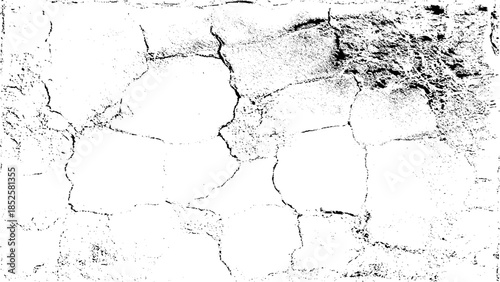  Abstract illustration surface dust and rough dirty wall background with empty template. Distress or dirt crack wall