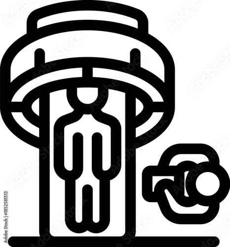 Futuristic medical technology capturing precise body measurements using advanced 3d scanning techniques for diagnostics and treatment planning
