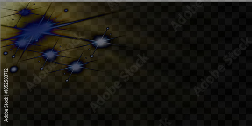 digital halo hoop and star sun stripe lens flare