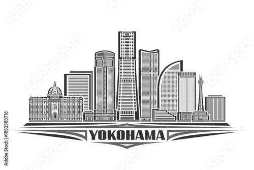 Vector illustration of Yokohama