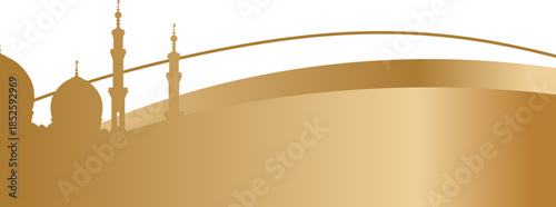 Golden Islamic Footer 