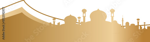 Golden Islamic Footer 