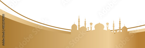 Golden Islamic Footer 