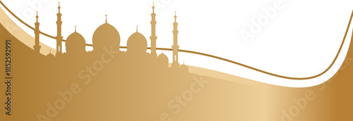 Golden Islamic Footer 