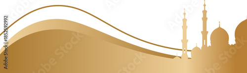 Golden Islamic Footer 