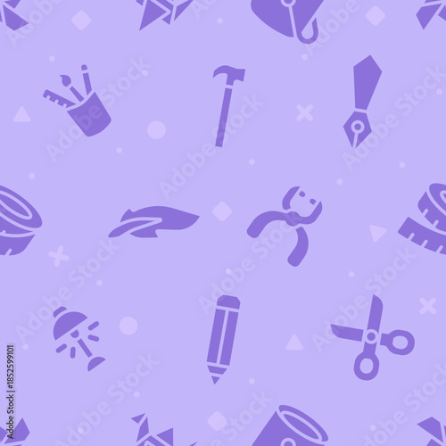 design and craft purple seamless pattern v7