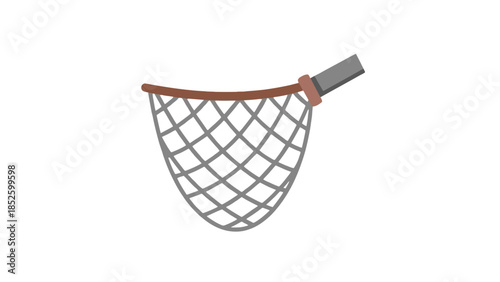 Modern basketball hoop with net and metal backboard